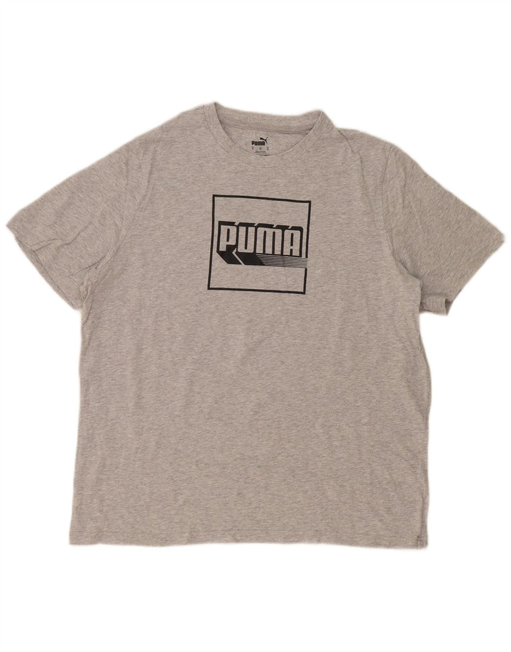 T-shirt grafica da uomo Puma XL XL grigia screziata