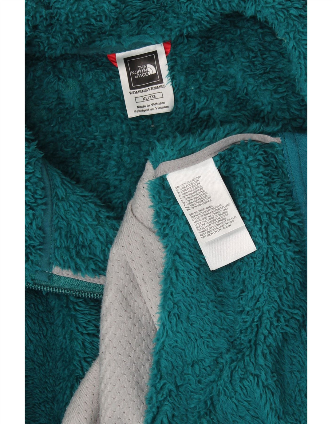 Giacca in pile da donna THE NORTH FACE UK 18 XL poliestere verde