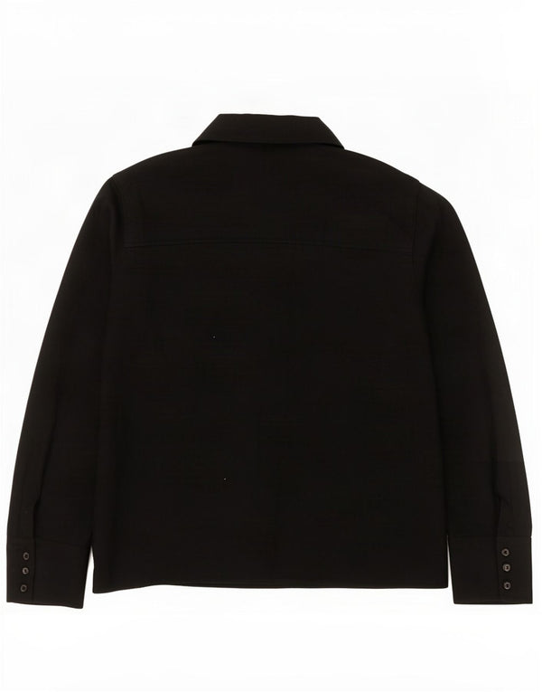 Maglione cardigan oversize da donna Marks & Spencer UK 14 grande viscosa nera