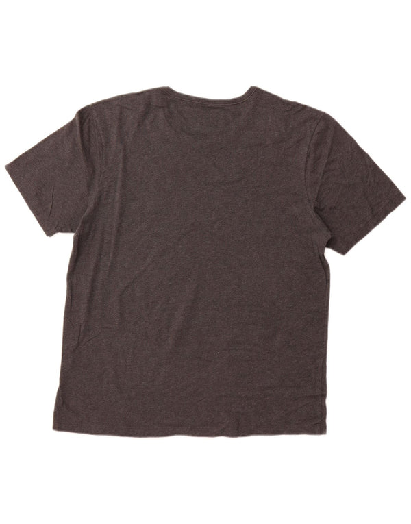 T-shirt da donna HUGO BOSS Top UK 16 grande in cotone grigio