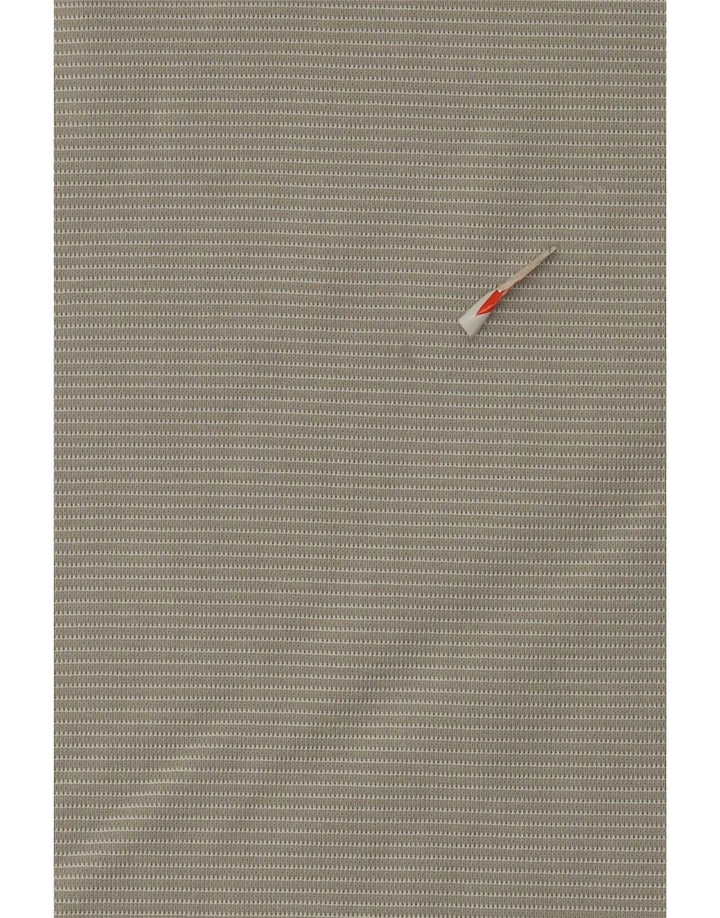 Polo Zara da uomo grande in cotone gessato grigio