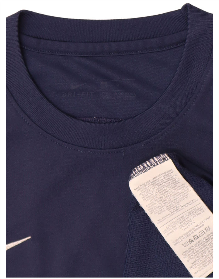 T-shirt Nike Dri Fit da uomo, media, in poliestere blu navy medio