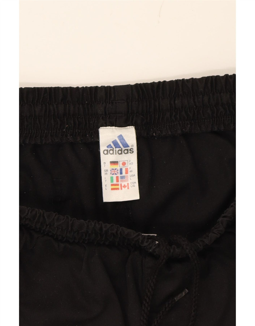 ADIDAS Mens Sport Shorts Large  Black Polyester Vintage Adidas and Second-Hand Adidas from Messina Hembry 