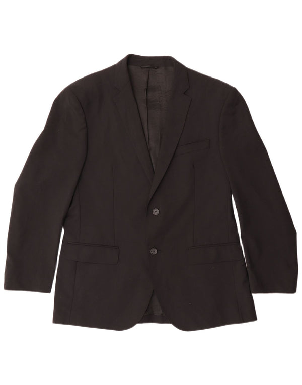 Giacca blazer a 2 bottoni da uomo Calvin Klein IT 52 XL poliestere nero