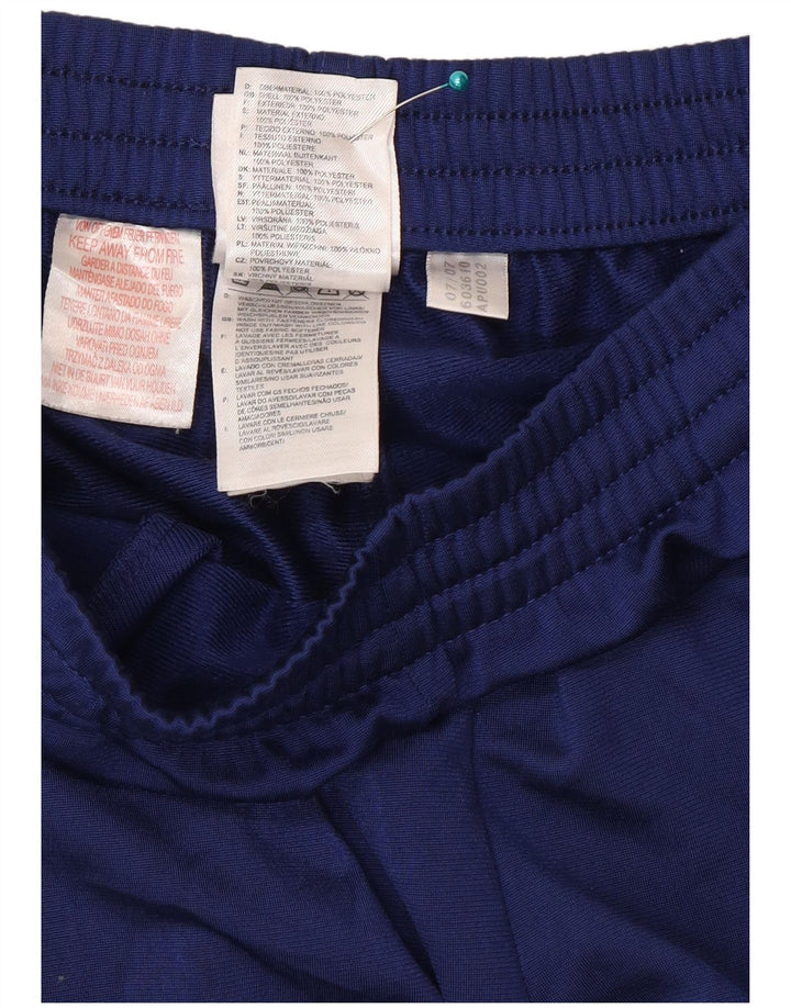 Pantaloni della tuta da ragazzo Adidas 13-14 anni in poliestere blu navy