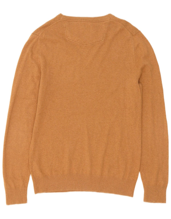 Maglione da uomo con scollo a barca Fat Face in cotone beige medio