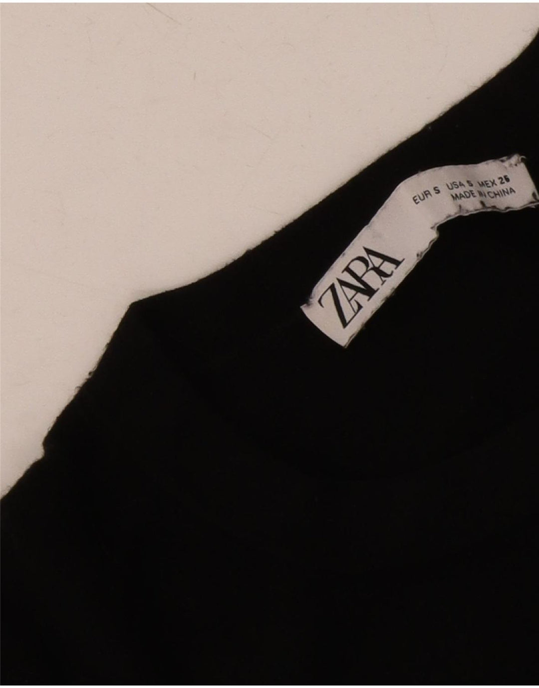 Maglione maglione girocollo da donna Zara UK 10 piccolo nero