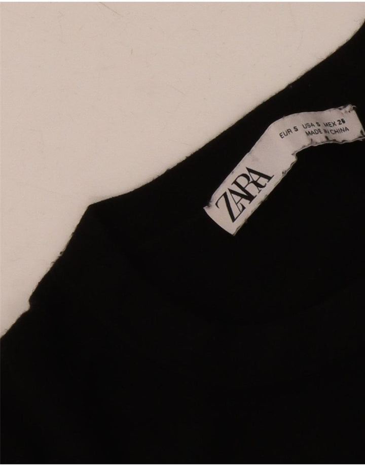 Maglione maglione girocollo da donna Zara UK 10 piccolo nero