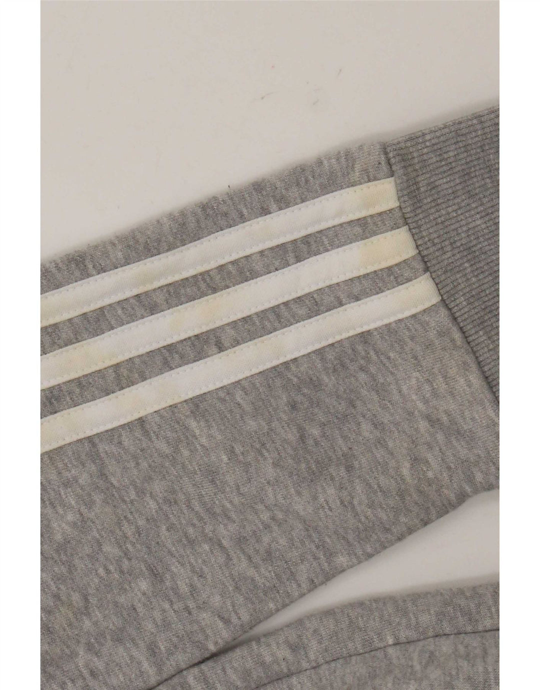 Maglione con cappuccio e zip Adidas da uomo grigio medio chiazzato