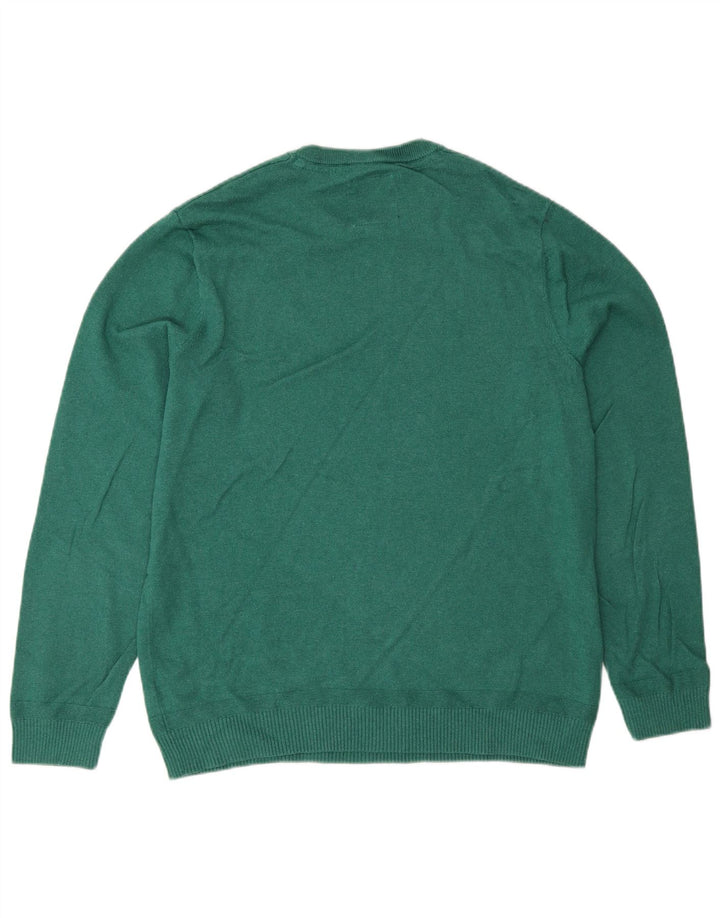 Maglione girocollo da uomo Fat Face in cotone verde medio