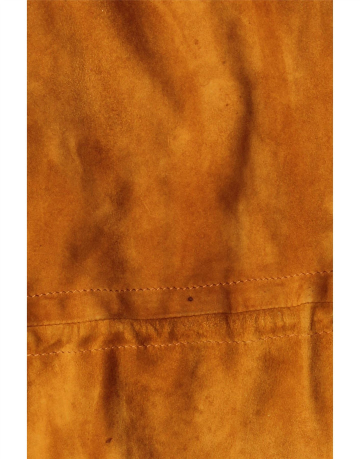 Giacca in pelle scamosciata da donna Umberto Olivieri IT 44 Marrone medio