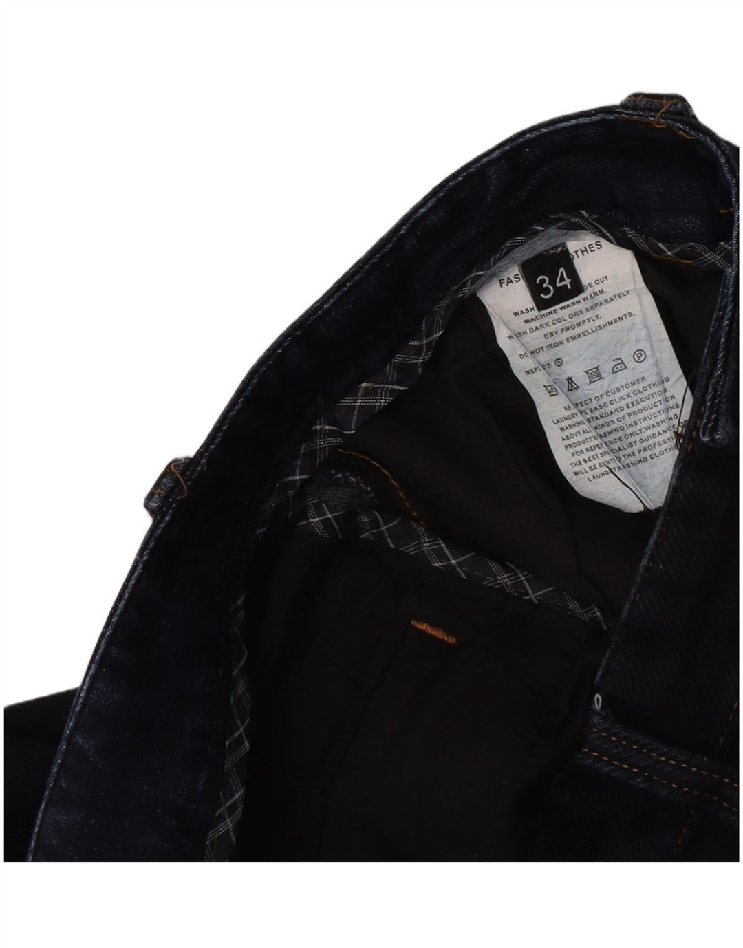 Tommy Hilfiger Uomo Capri Jeans W34 L22 Blu Navy