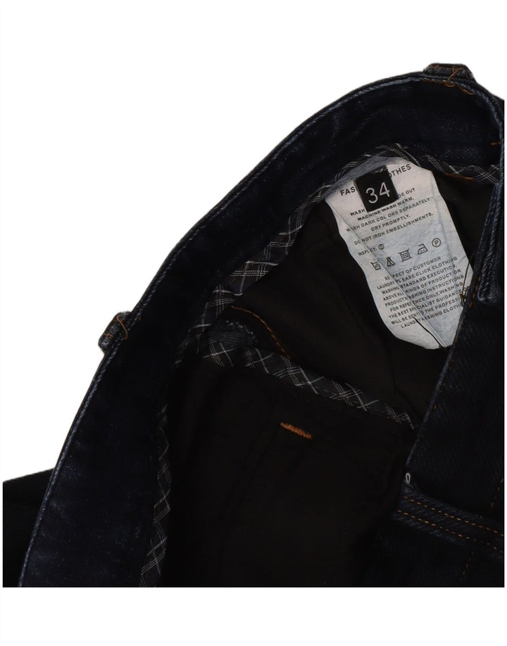 Tommy Hilfiger Uomo Capri Jeans W34 L22 Blu Navy