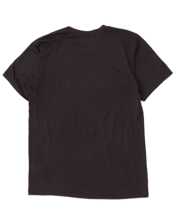 Nike Mens Dri Fit Graphic T-Shirt Top Small Black Polyester