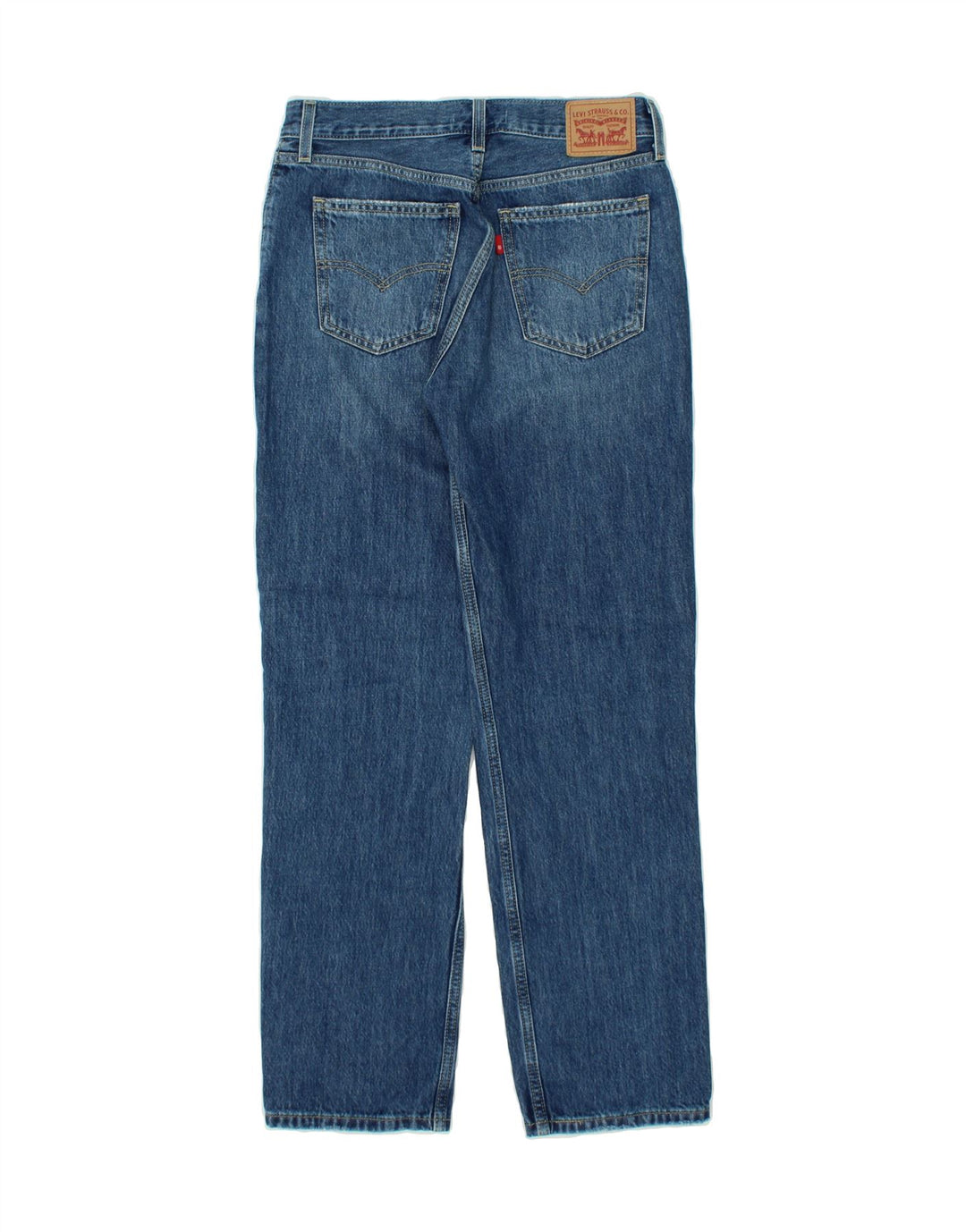 LEVI'S Womens Distressed Low Straight Jeans W26 L31 Blue Cotton Vintage Levi's and Second-Hand Levi's from Messina Hembry 