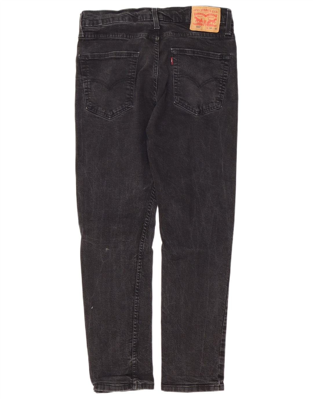 Jeans Levi's Uomo 502 affusolati W34 L29 Cotone Nero