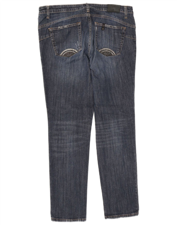 Jeans slim effetto consumato da donna Liu Jo W31 L28 cotone blu