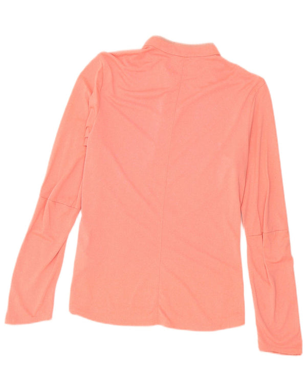 Adidas Donna Climalite Top Manica Lunga UK 8/10 Piccolo Poliestere Rosa