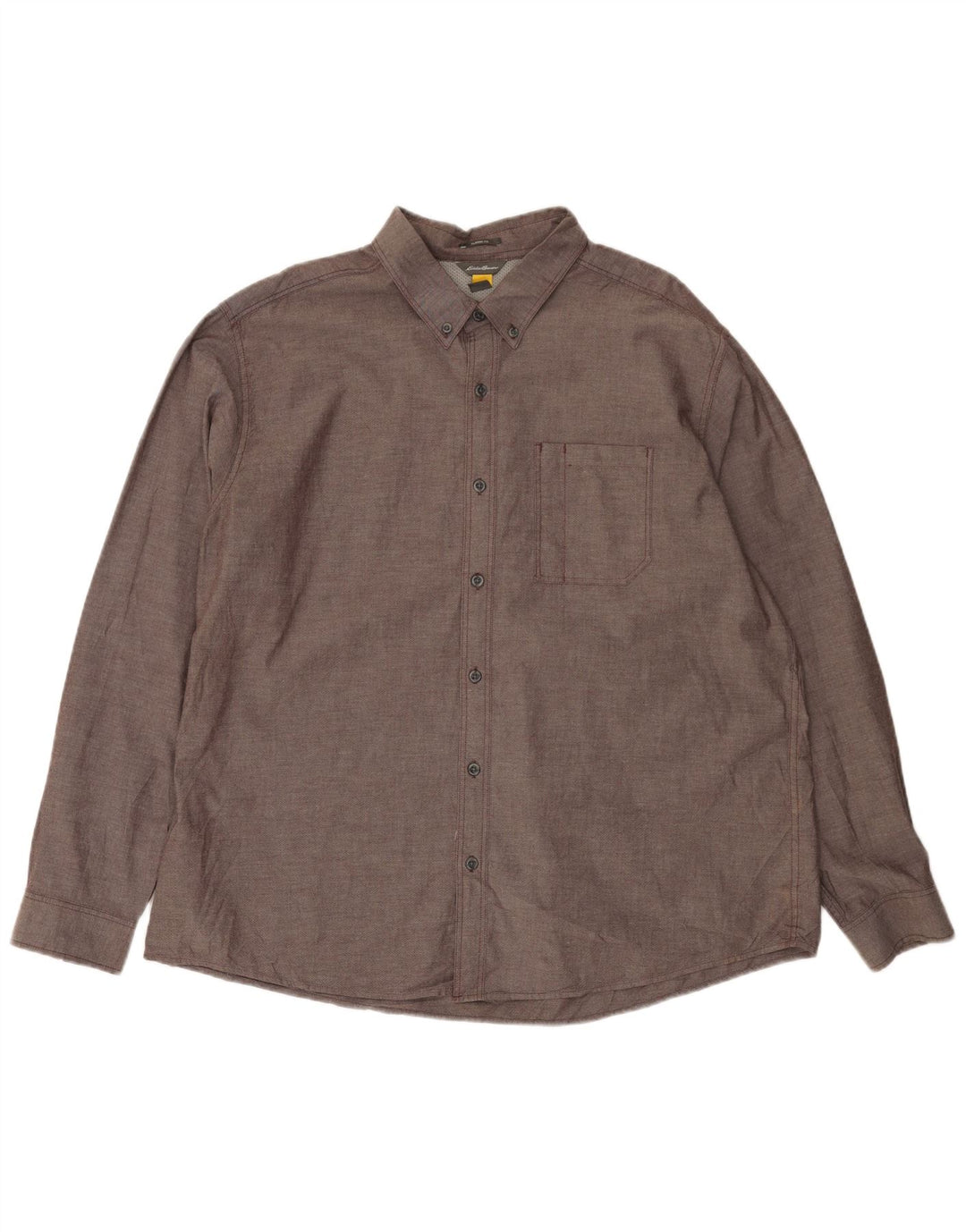 Camicia da uomo Classic Fit Eddie Bauer 2XL in cotone grigio