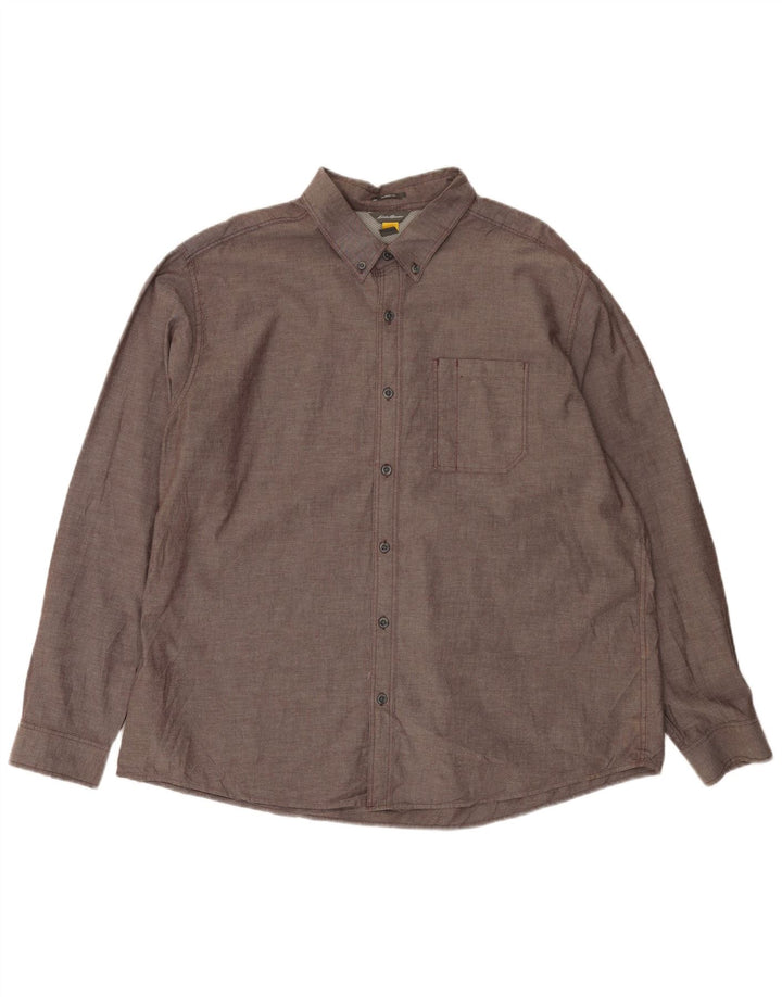 Camicia da uomo Classic Fit Eddie Bauer 2XL in cotone grigio