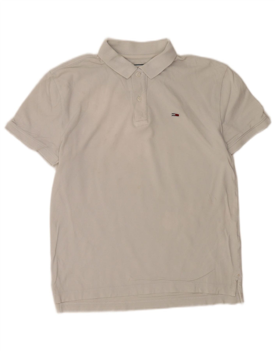 Polo da uomo Tommy Hilfiger piccola in cotone bianco