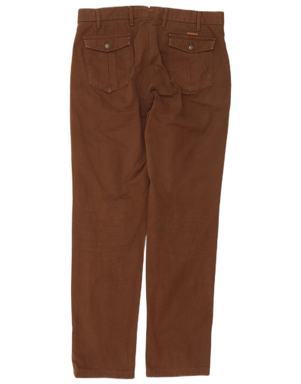 Pantaloni chino vestibilità casual da uomo Massimo Dutti EU 40 Medium W31 L32 Marrone
