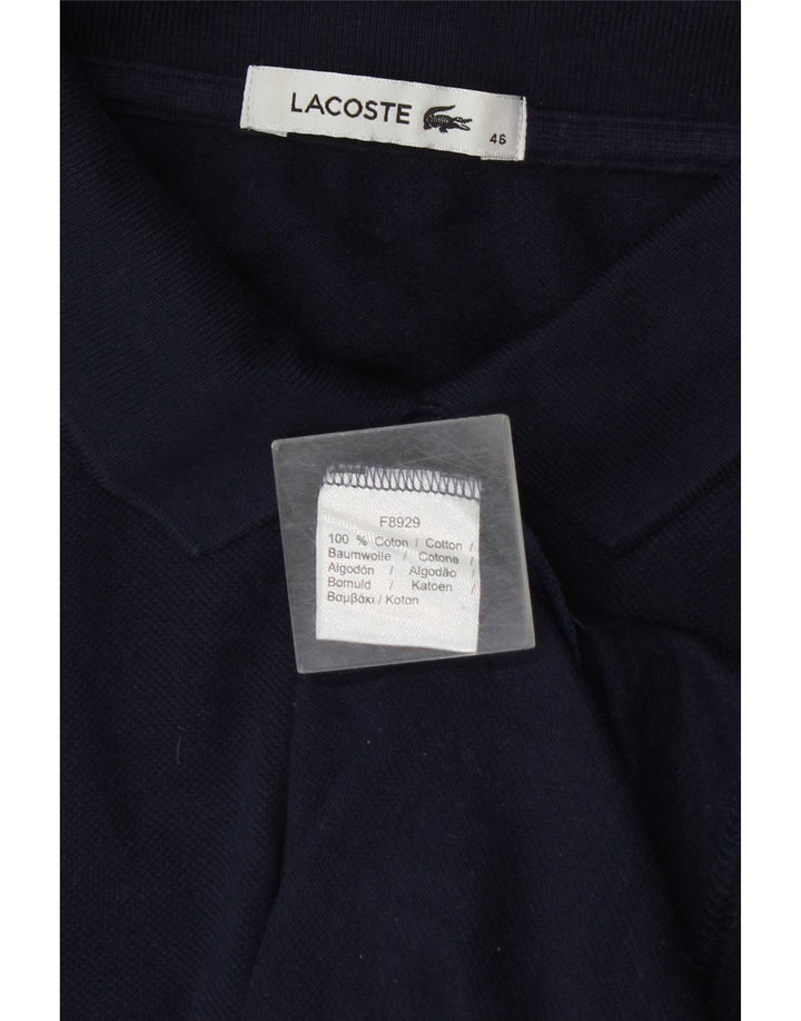 Polo da donna Lacoste taglia 46 XL in cotone blu navy