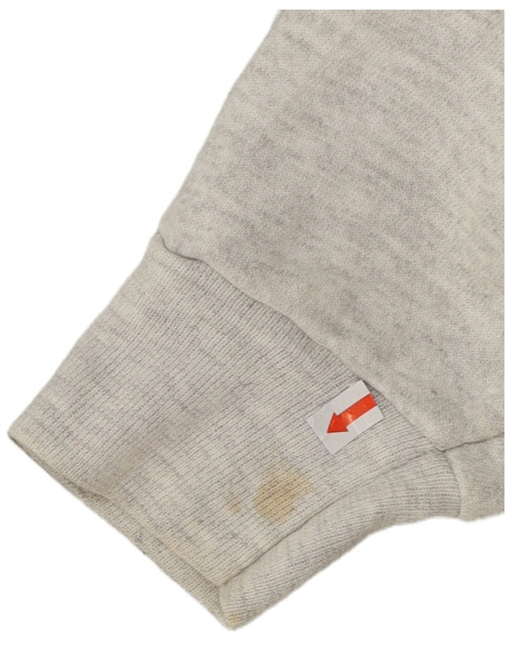 Felpa grafica da uomo Lee, maglione grande, cotone chiazzato grigio