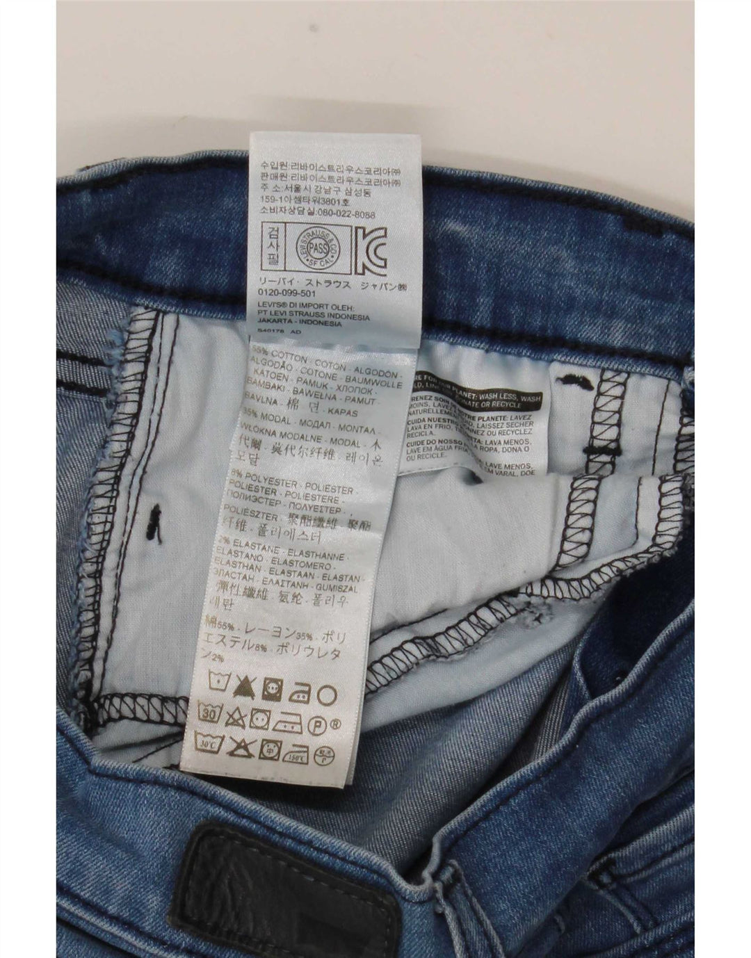 Jeans skinny da donna Levi's W28 L30 cotone blu