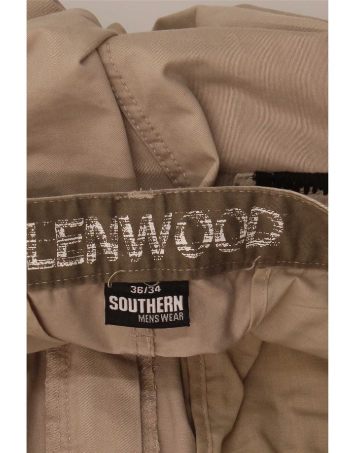 Pantaloni cargo dritti da uomo Southern W36 L29 Beige
