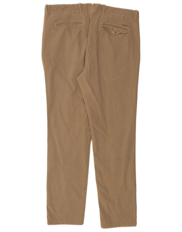 MASSIMO DUTTI Pantaloni chino slim fit da uomo EU 46 XL W36 L30 Cotone beige