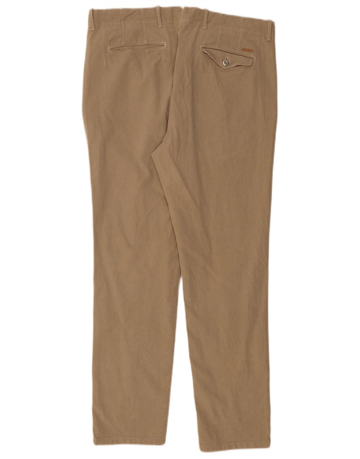 MASSIMO DUTTI Pantaloni chino slim fit da uomo EU 46 XL W36 L30 Cotone beige