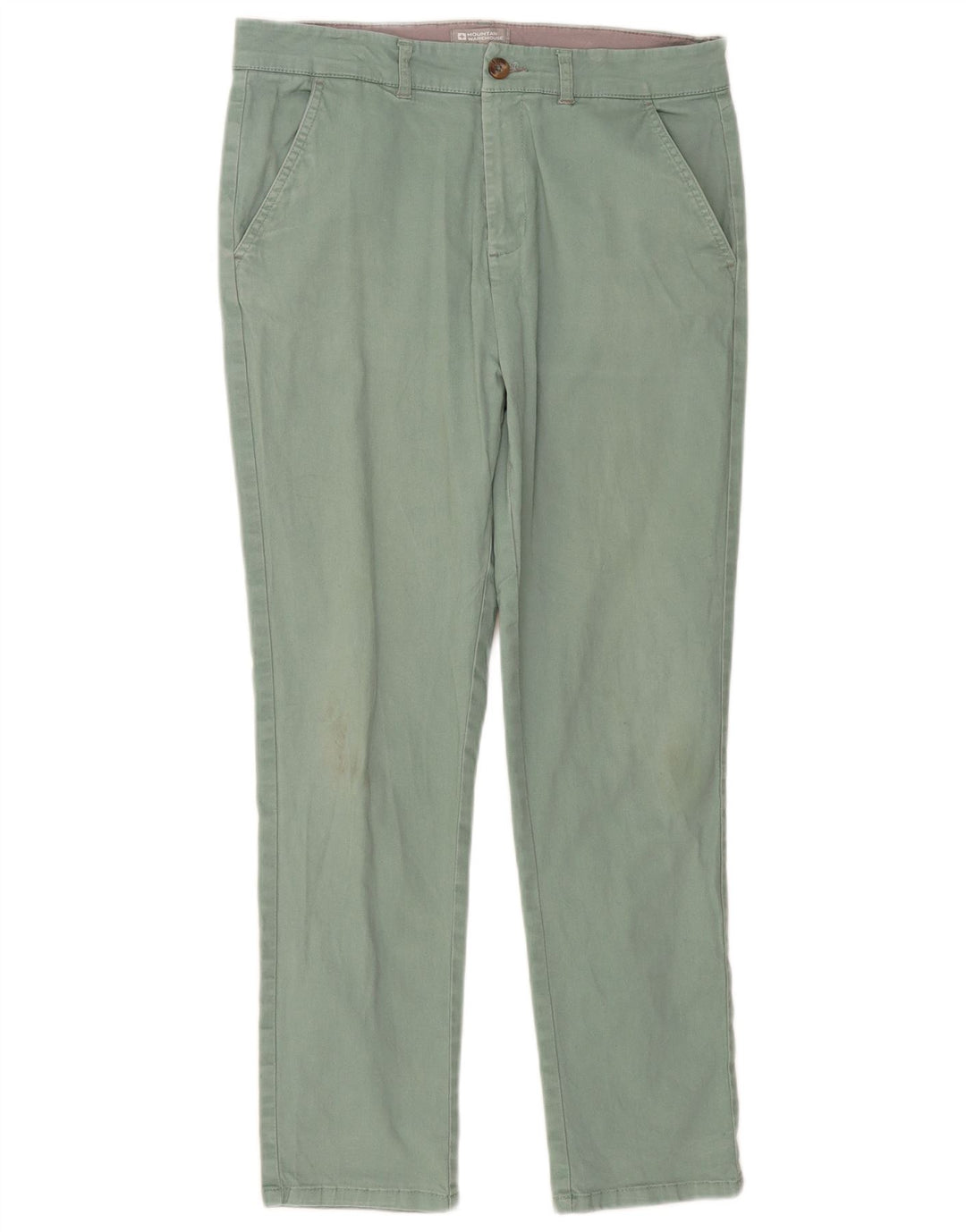 MOUNTAIN WAREHOUSE Pantaloni chino slim da uomo W32 L29 Verde