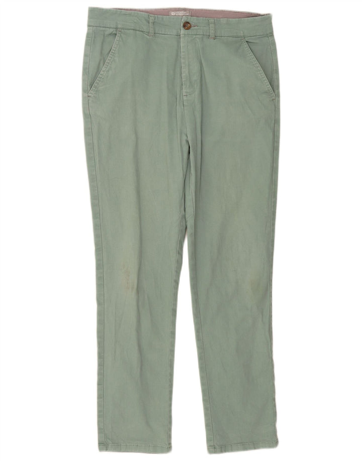 MOUNTAIN WAREHOUSE Pantaloni chino slim da uomo W32 L29 Verde