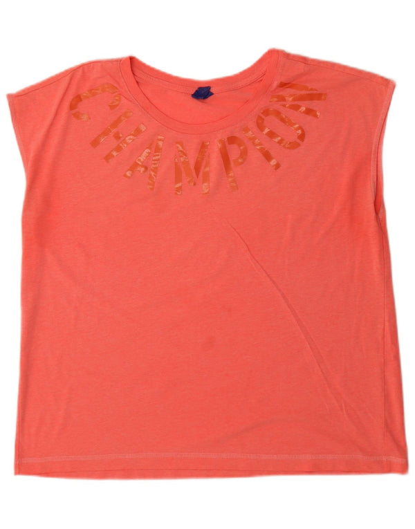 T-shirt grafica da donna Champion Top UK 18 XL Rossa