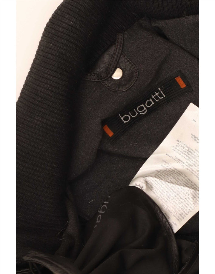 Giacca in pelle da uomo Bugatti UK 40 grande nera