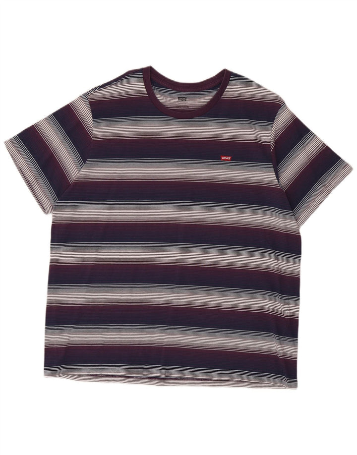 T-shirt standard da uomo Levi's Top XL in cotone a righe multicolore