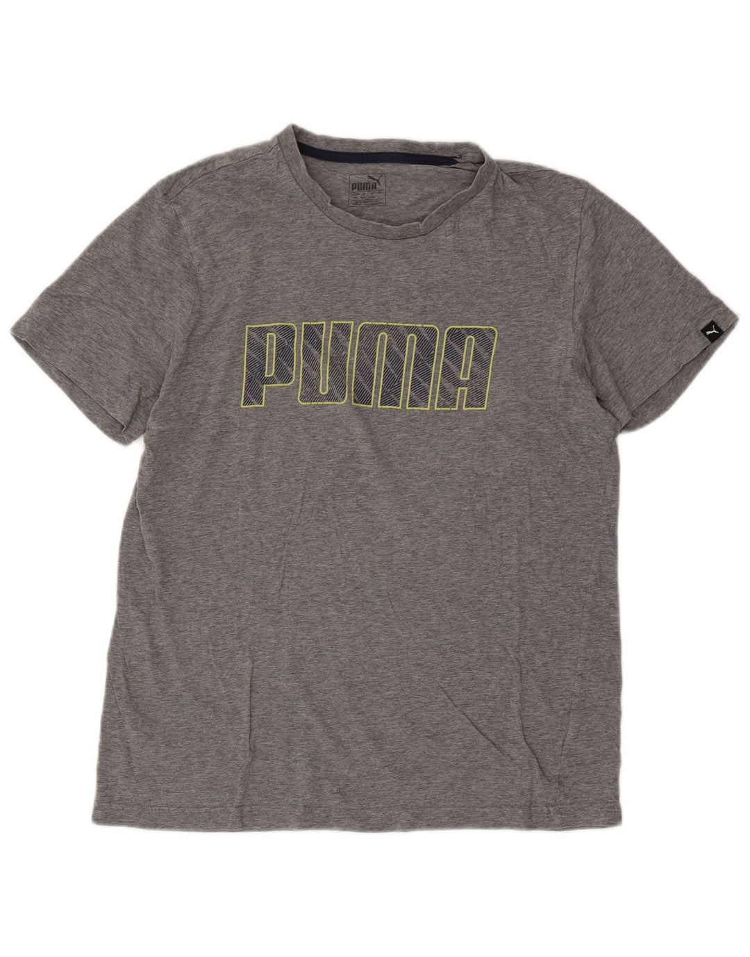 T-shirt grafica PUMA da uomo grande grigia