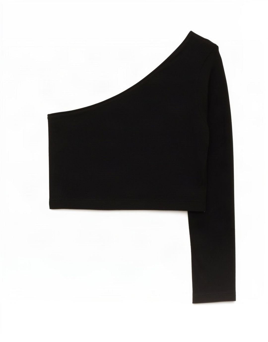 Top corto monospalla da donna Zara UK 8 piccolo nero