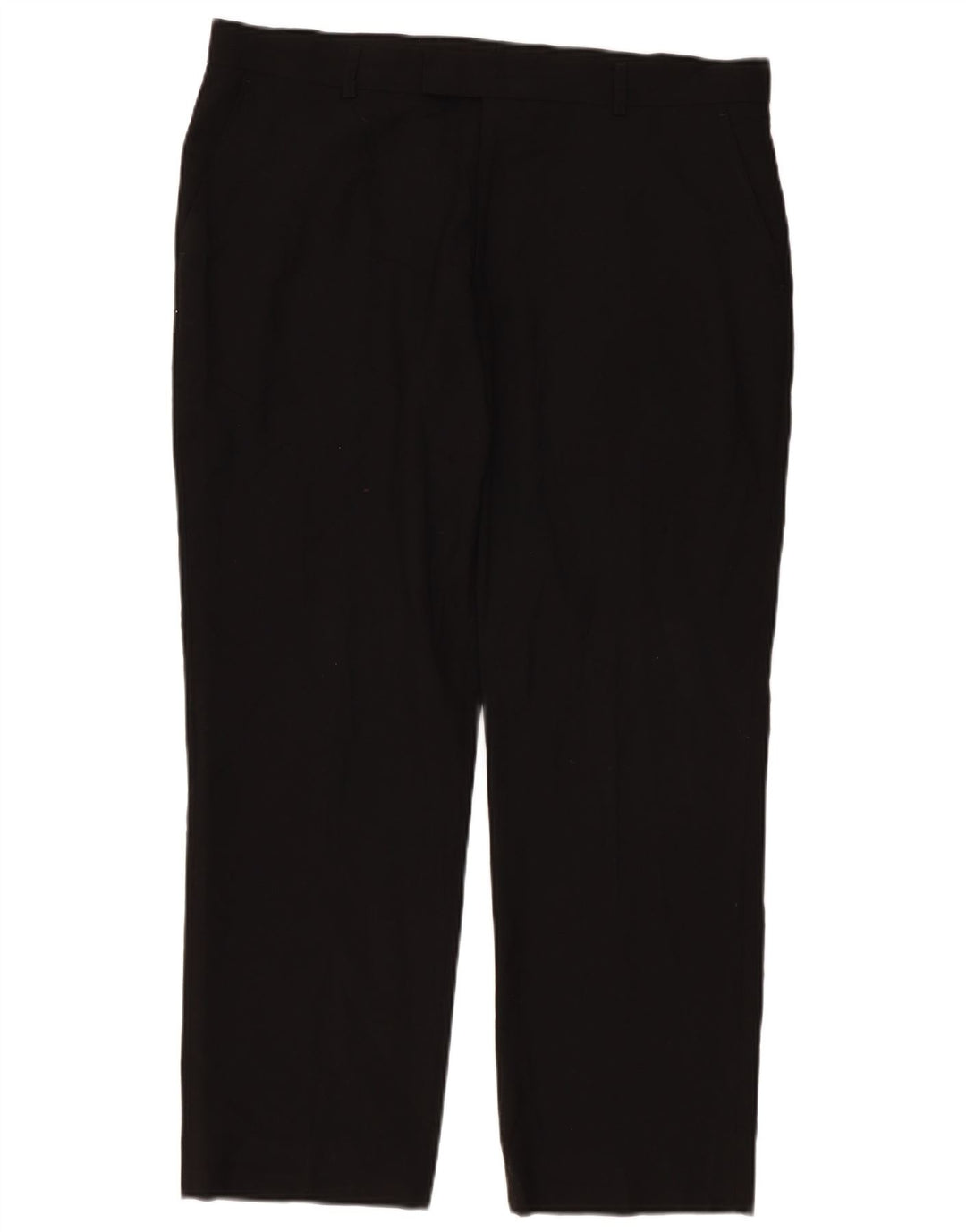 Pantaloni da abito su misura da uomo Marks & Spencer W38 L29 poliestere nero