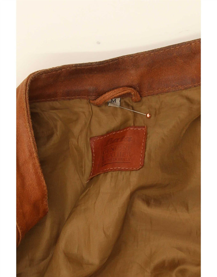 Giacca in pelle da uomo Bata UK 38 Marrone medio