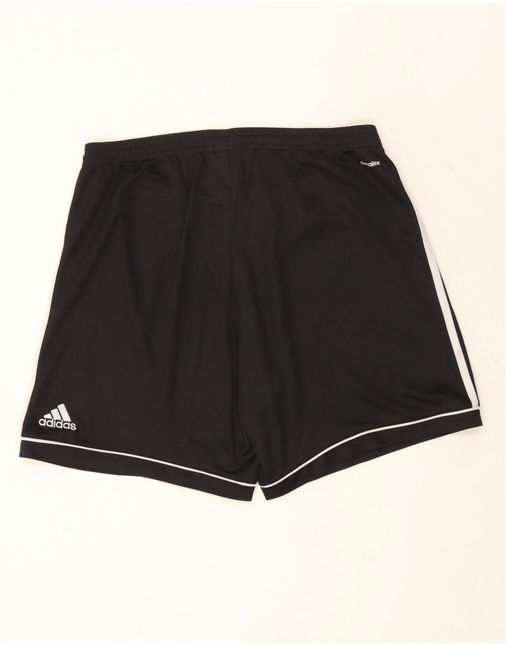 Pantaloncini sportivi ADIDAS Climalite da uomo grandi in poliestere nero