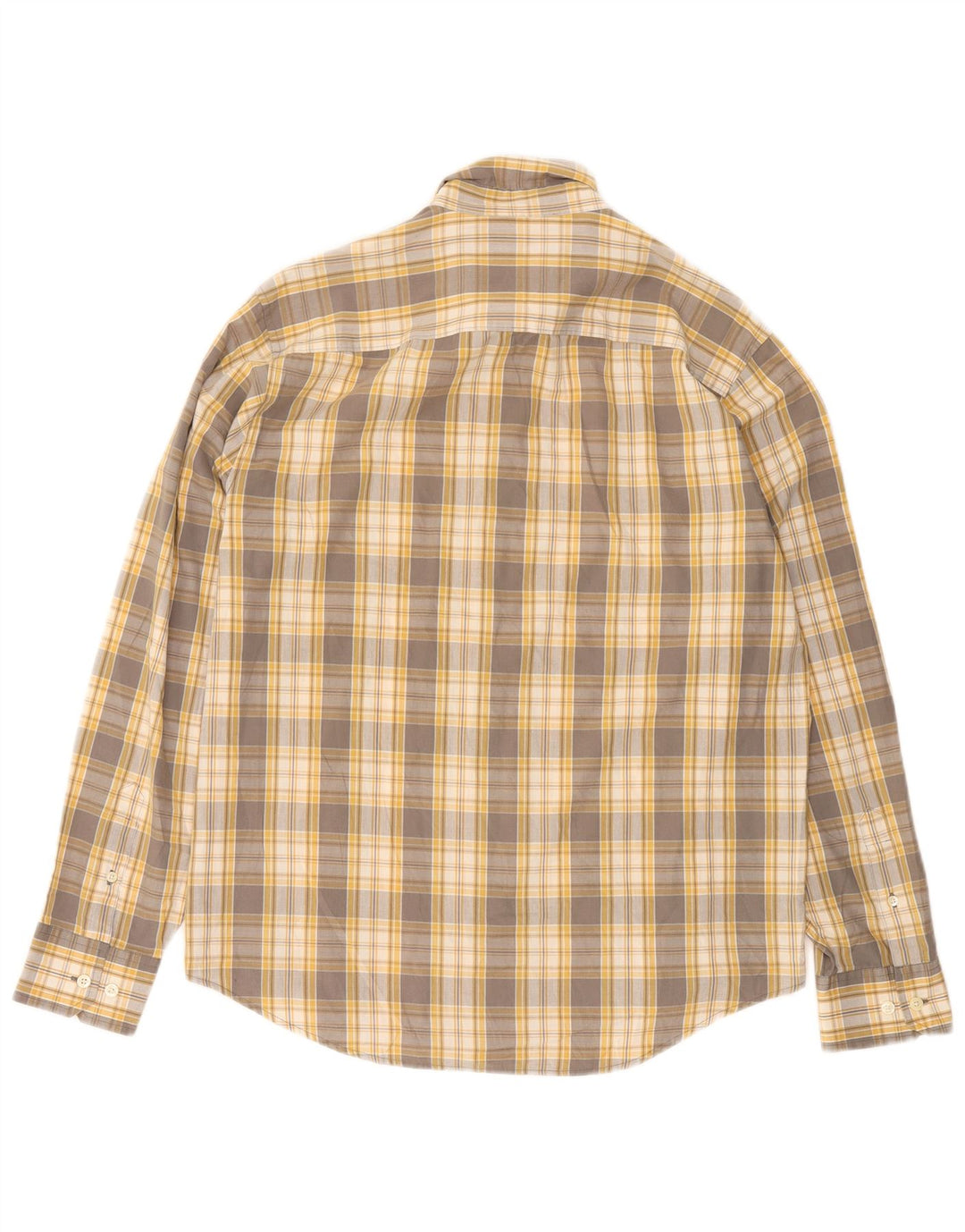 Penguin Camicia da uomo dalla vestibilità classica, a quadri grigi grandi