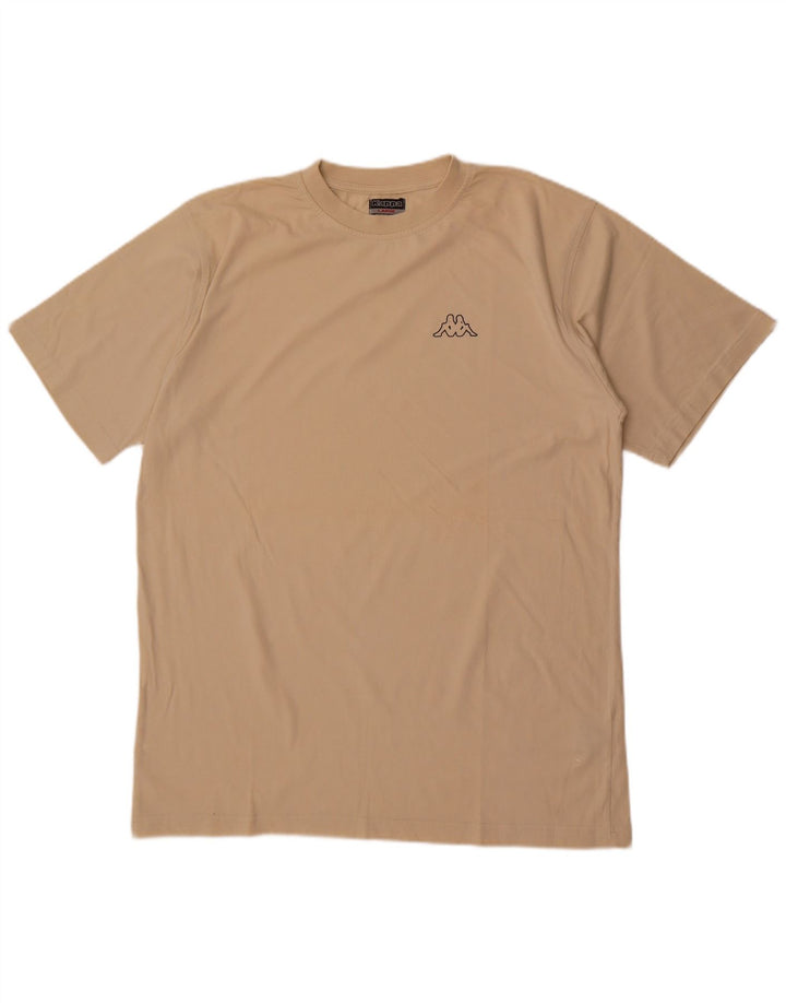 T-shirt uomo Kappa Top Large in cotone beige