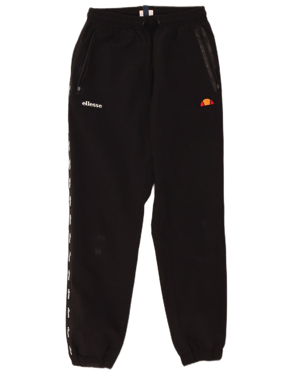 Ellesse Pantaloni da tuta da uomo con grafica Joggers piccoli in poliestere nero
