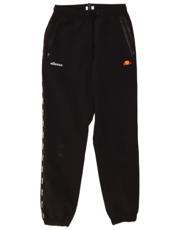 Ellesse Pantaloni da tuta da uomo con grafica Joggers piccoli in poliestere nero