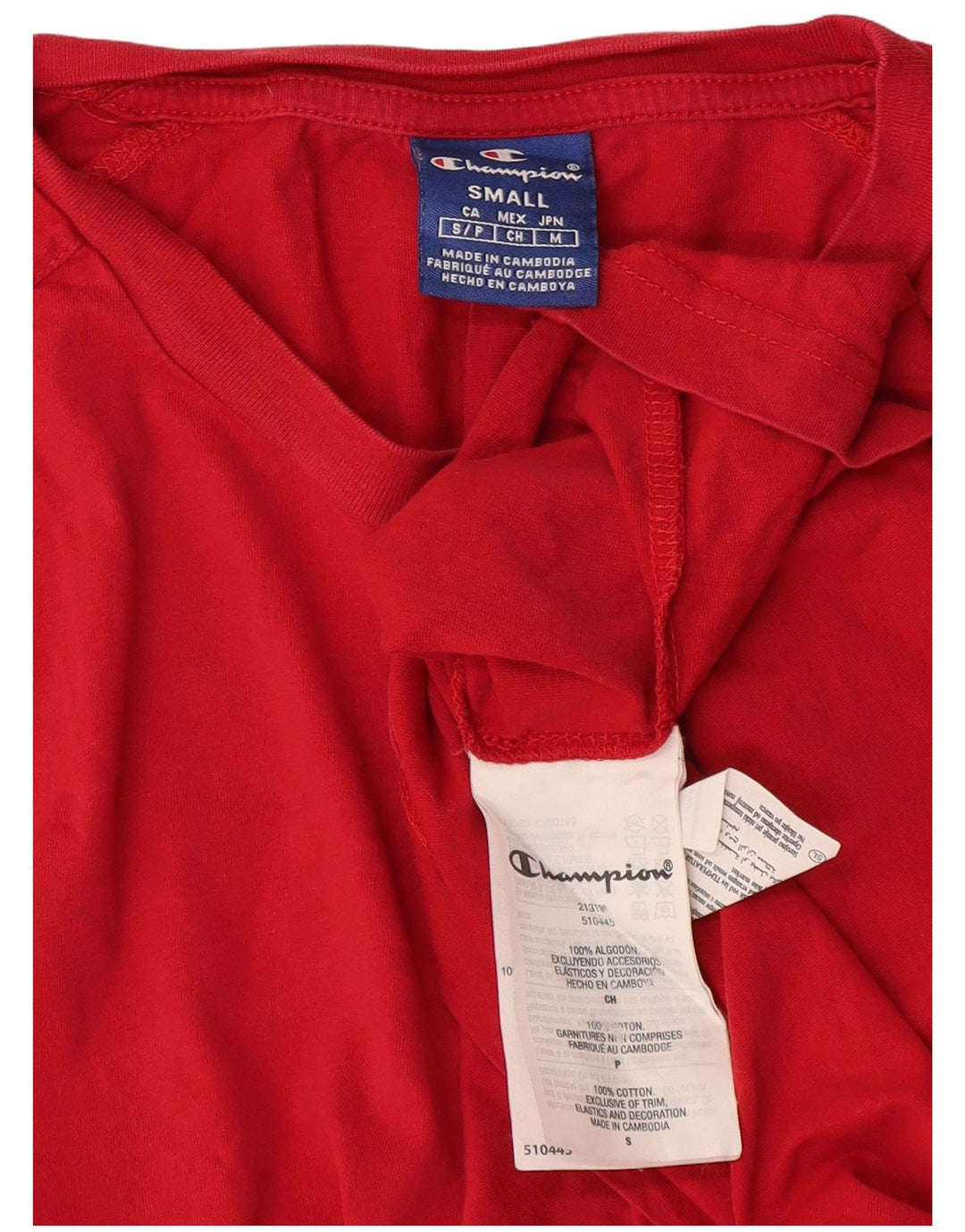 T-shirt da uomo Champion Top piccola rossa in cotone