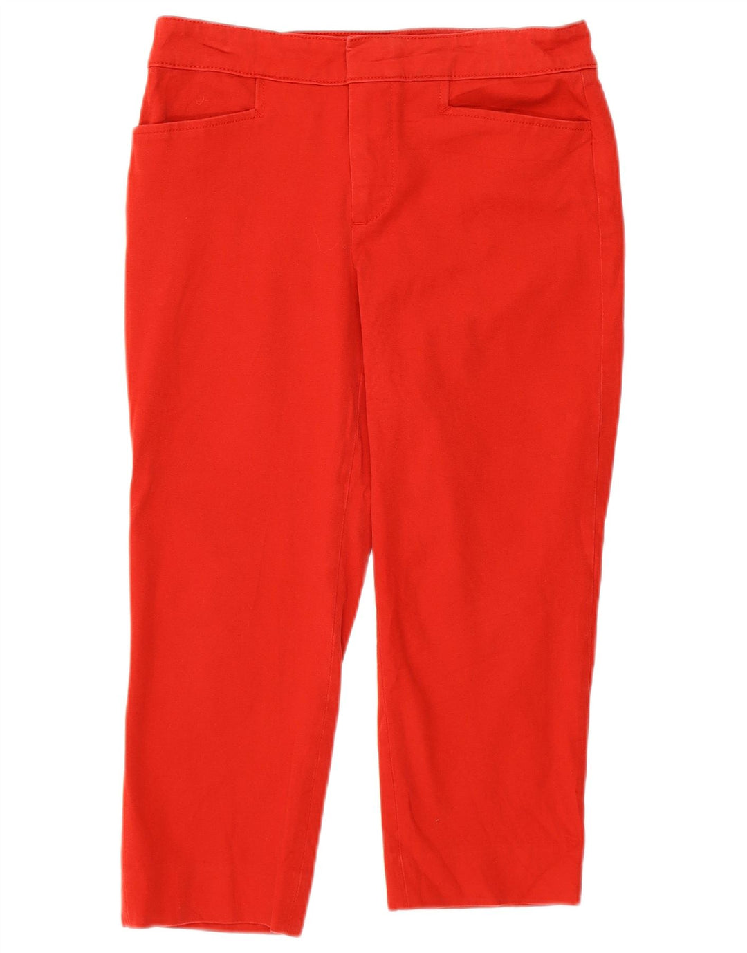 Pantaloni Capri dritti da donna Chaps US 4 Small W28 L20 Cotone rosso
