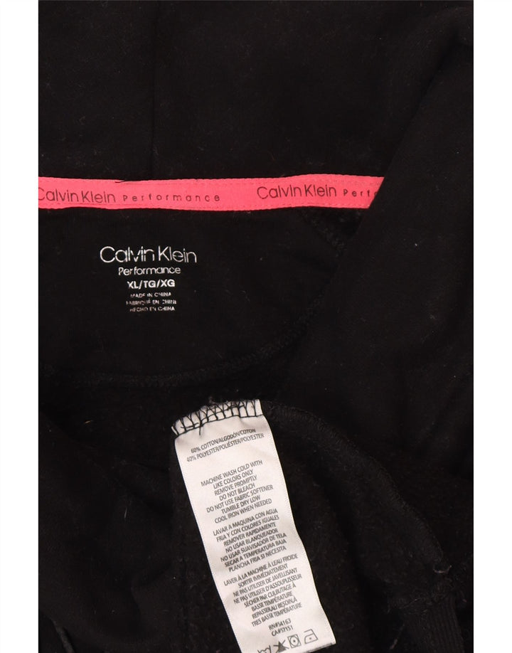 Felpa grafica Calvin Klein da donna Performance Graphic Jumper UK 18 XL Nera
