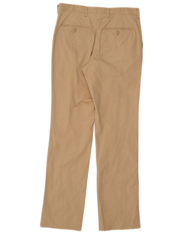 Pantaloni da abito dritti da uomo Zara EU 40 medio W31 L33 cotone beige